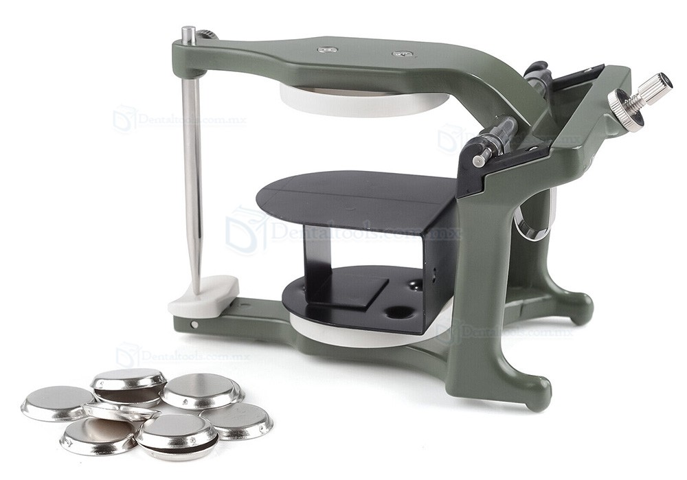Articulador dental de valor promedio compatible con placas Amann Girrbach